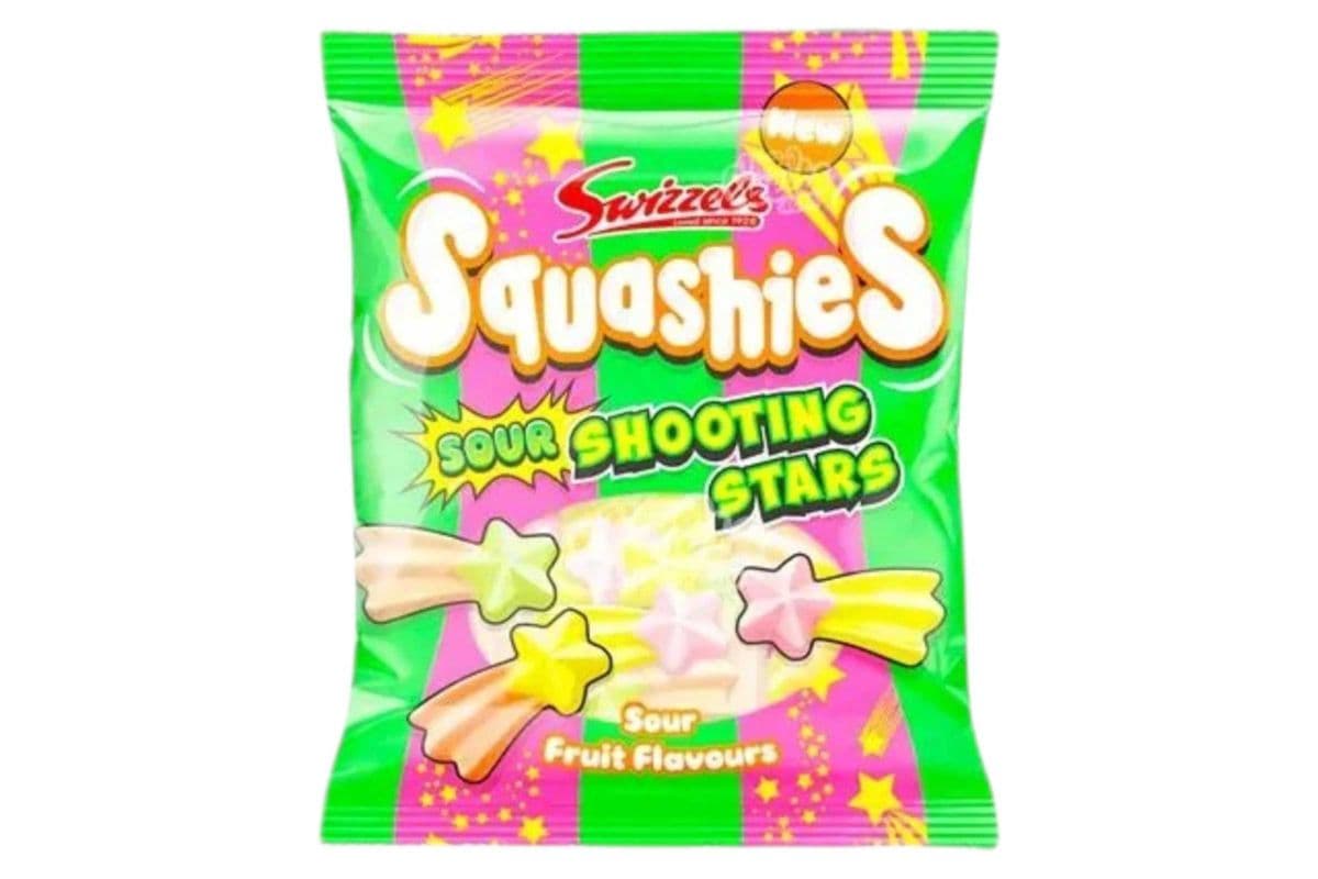 Squashies Sour Shooting Star (100gm) (297 Cal)
