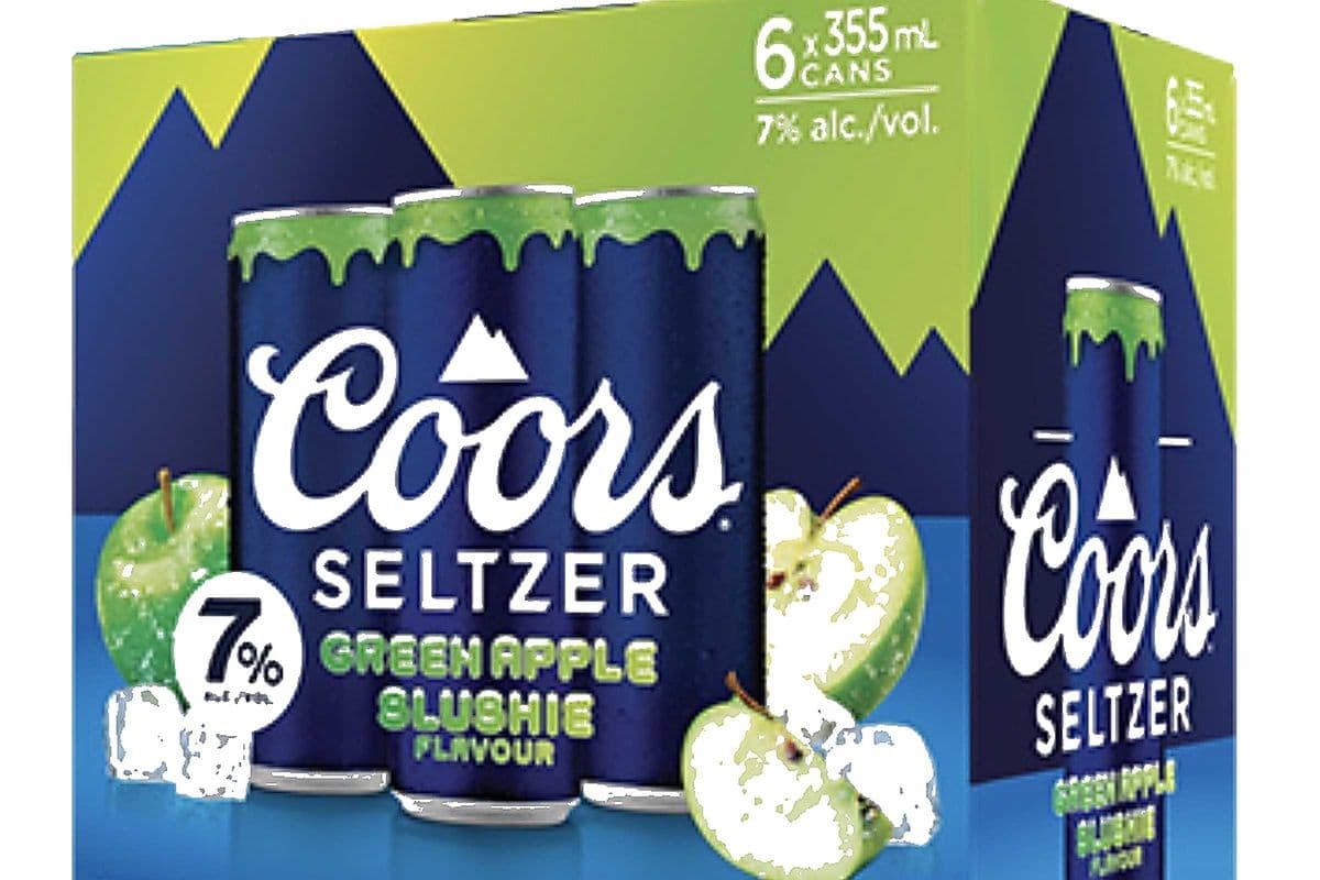 Coors Seltzer Green Apple Slushie 6pk (6 x 355ml)