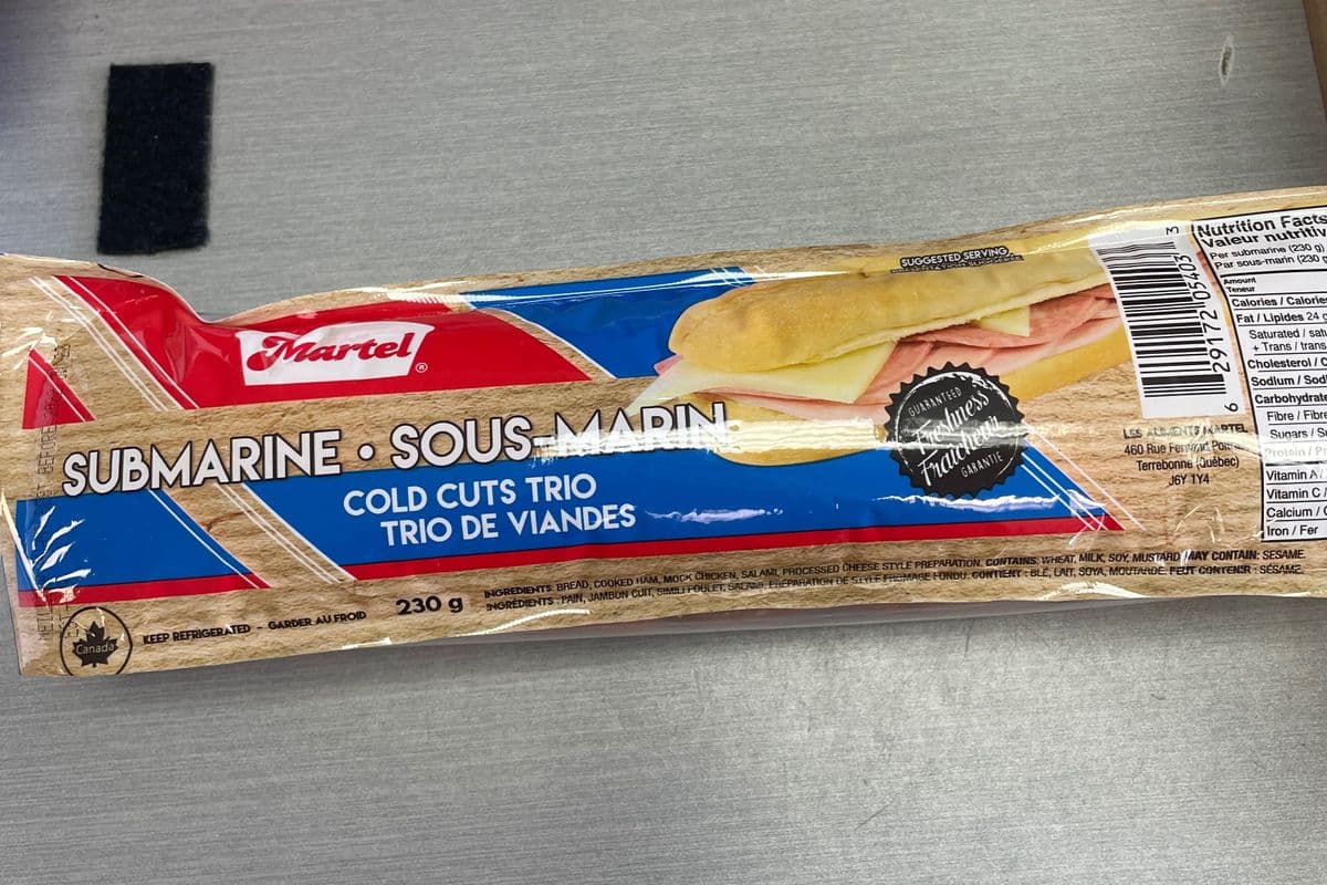 Sous-marin trio de viande