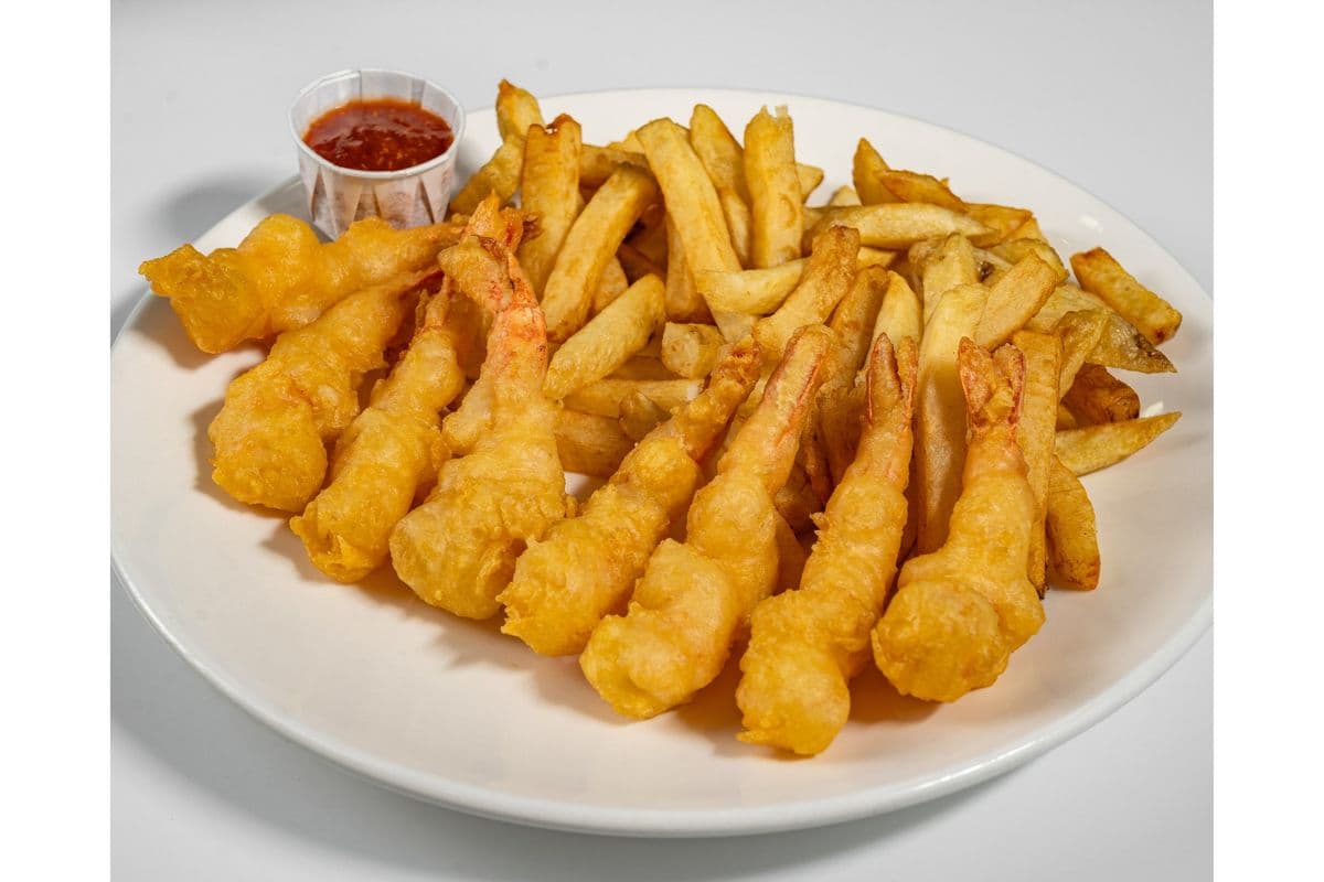 Black Tiger Shrimp (8 pcs) and Chips (1090 Cal)