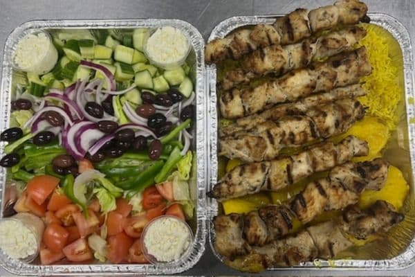 Chicken Souvlaki for Four