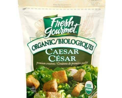 FRESH GOURMET ORGANIC CAESAR CROUTONS 128G