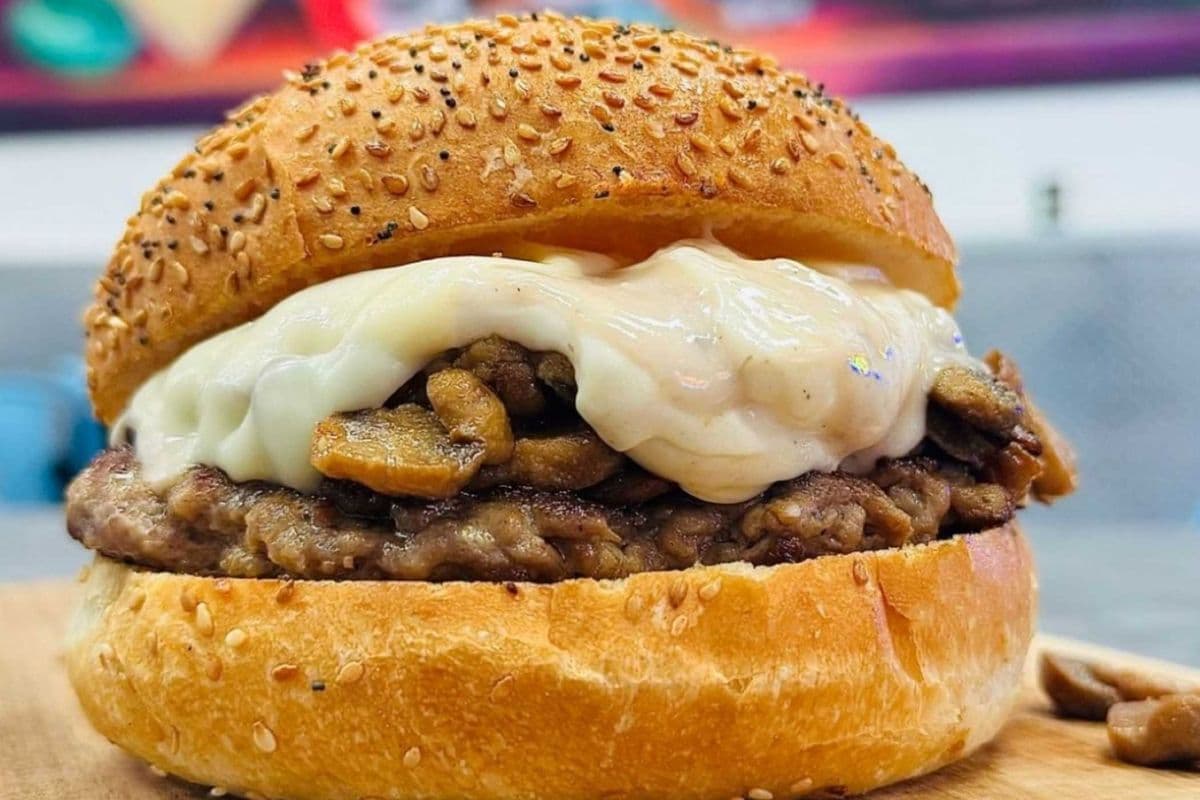 Truffle Mushroom Mozza Burger