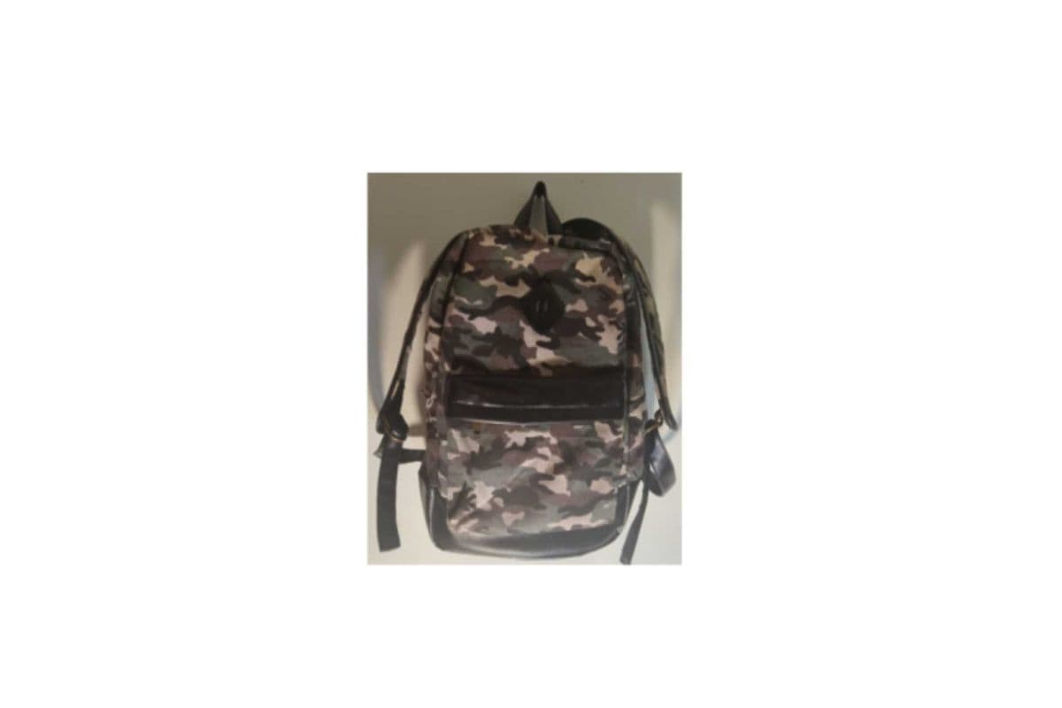 Camoflouge Back Pack (Black, Beige And Green Colour Pattern)
