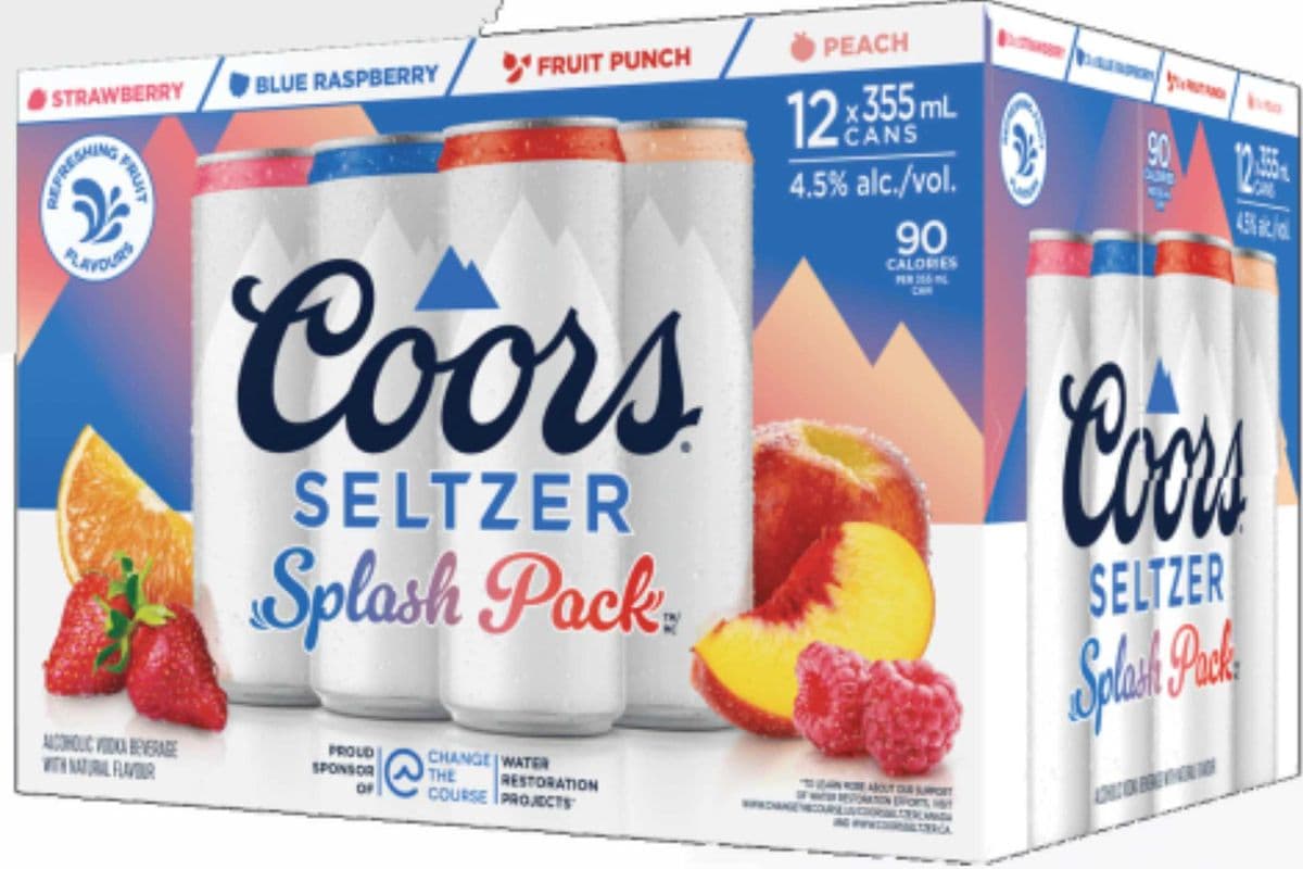 12c Coors Seltzer Splash Pack (12 x 355 ml Cans)