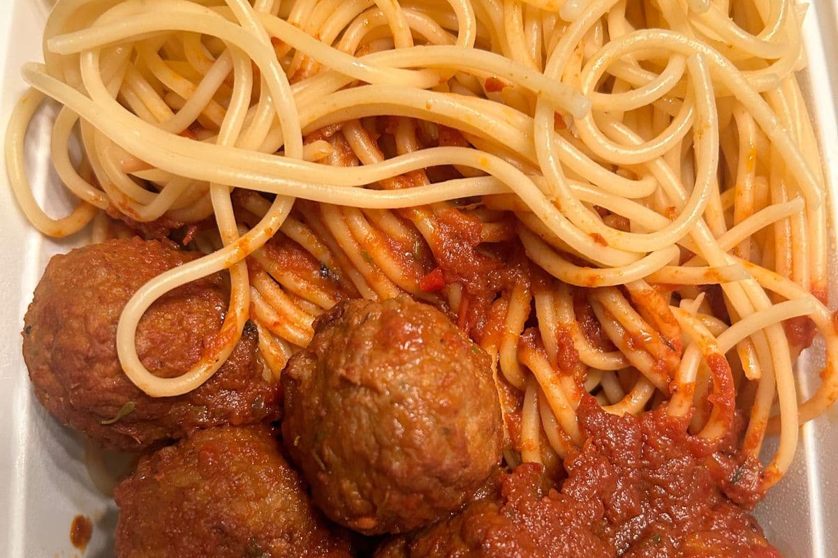 Spaghetti and meatballs
