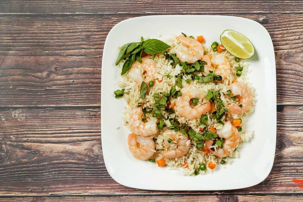 T13. Thai Fried Rice with Shrimp, Basil & Chilli Peppers
