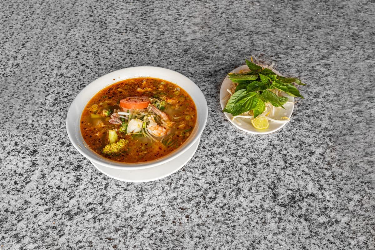 37. Seafood Satay Rice Noodle Soup