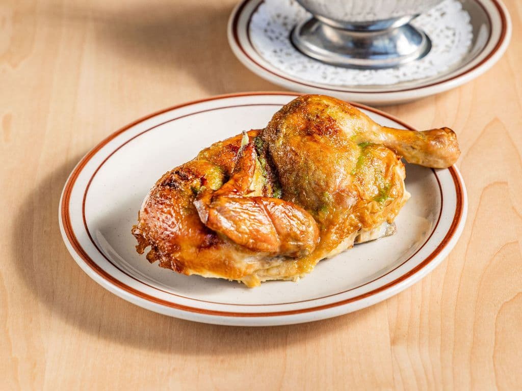 Half rotisserie chicken