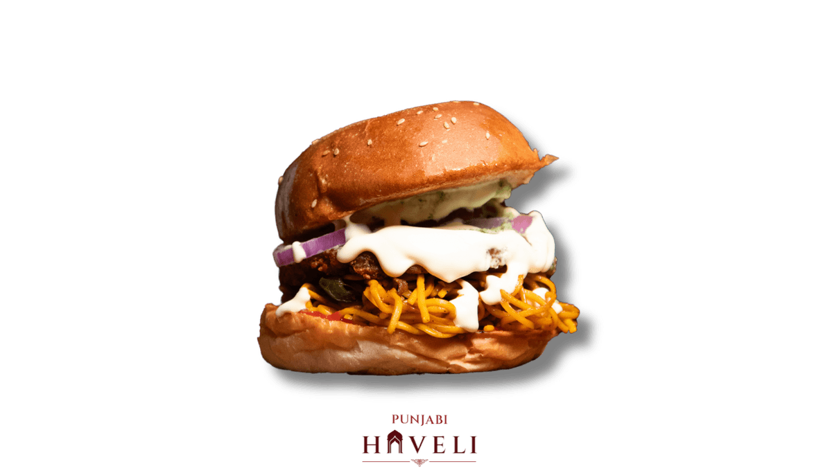 Noodle-Tikki Burger