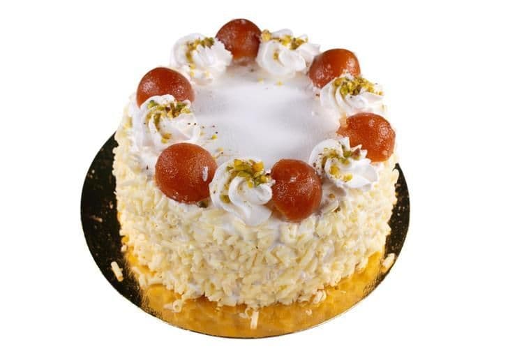 Gulab Jamun Eggless Cake