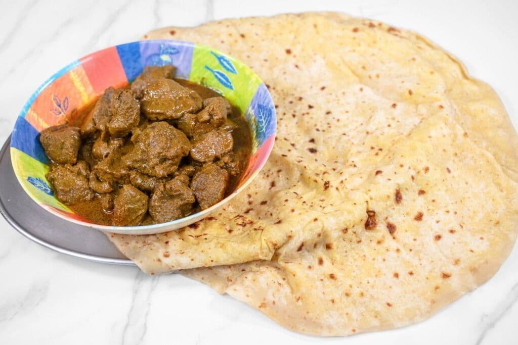 Curry Goat Roti