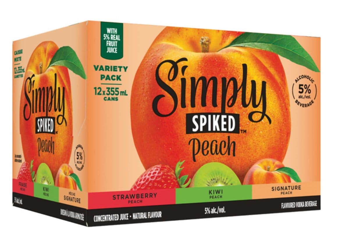 SIMPLY SPIKED PEACH MIXER 12PK (12 x 355ml)