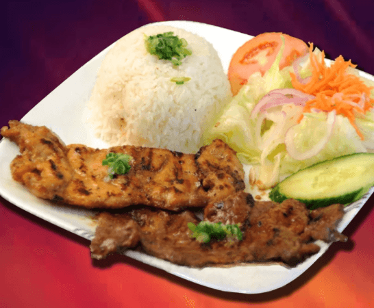 511. Grilled Beef on Steamed Rice - Com Bo Nuong