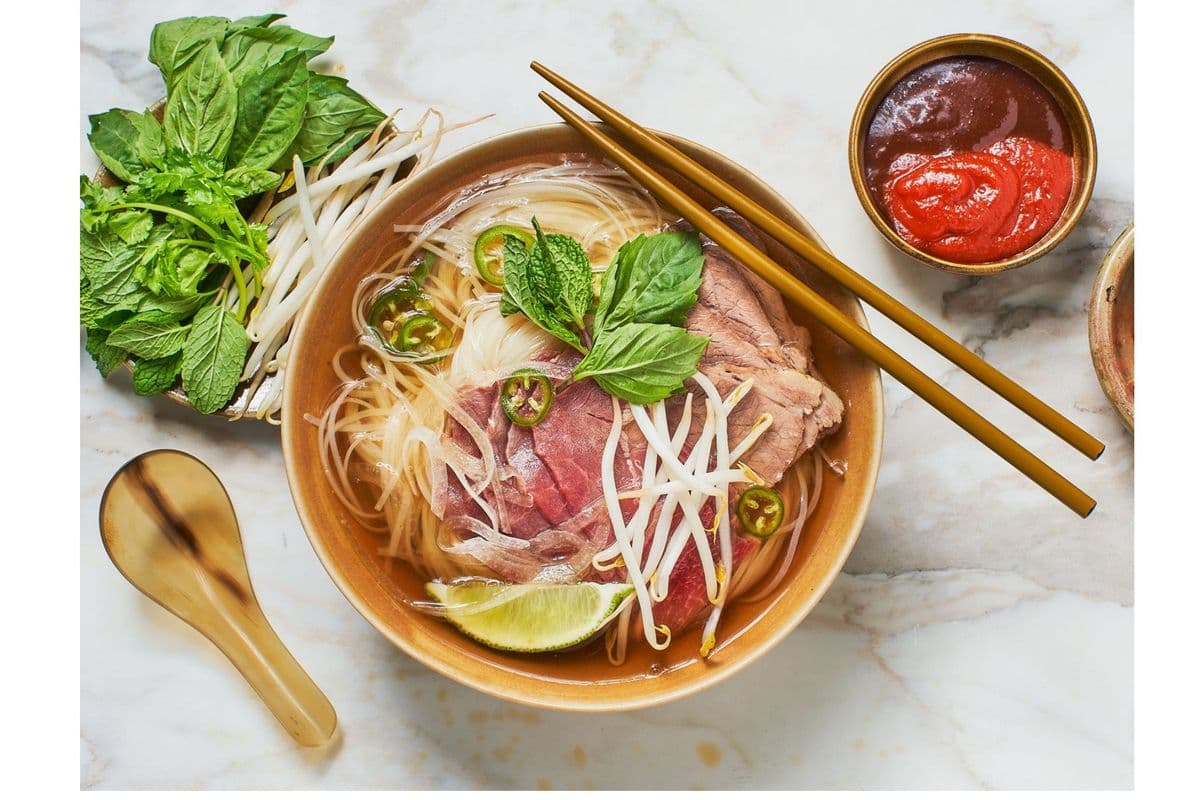 PH4 Genki Pho Rare Beef with Beef Balls