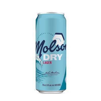 Molson Dry (710 ml Can) (1 x 710ml)