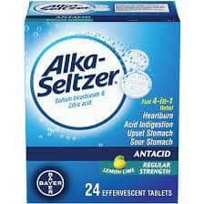 Alka-Seltzer - Antacidheartburn relief effervescent lemon flavor (24 tablets)