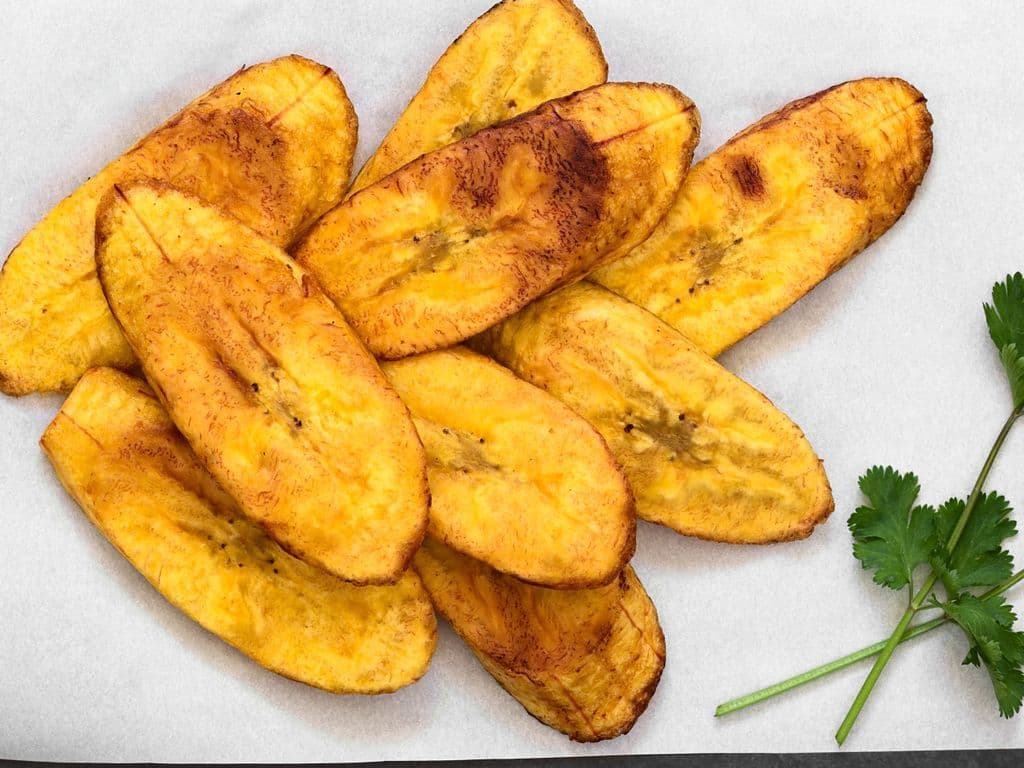 Tajadas, sweet fried plantain