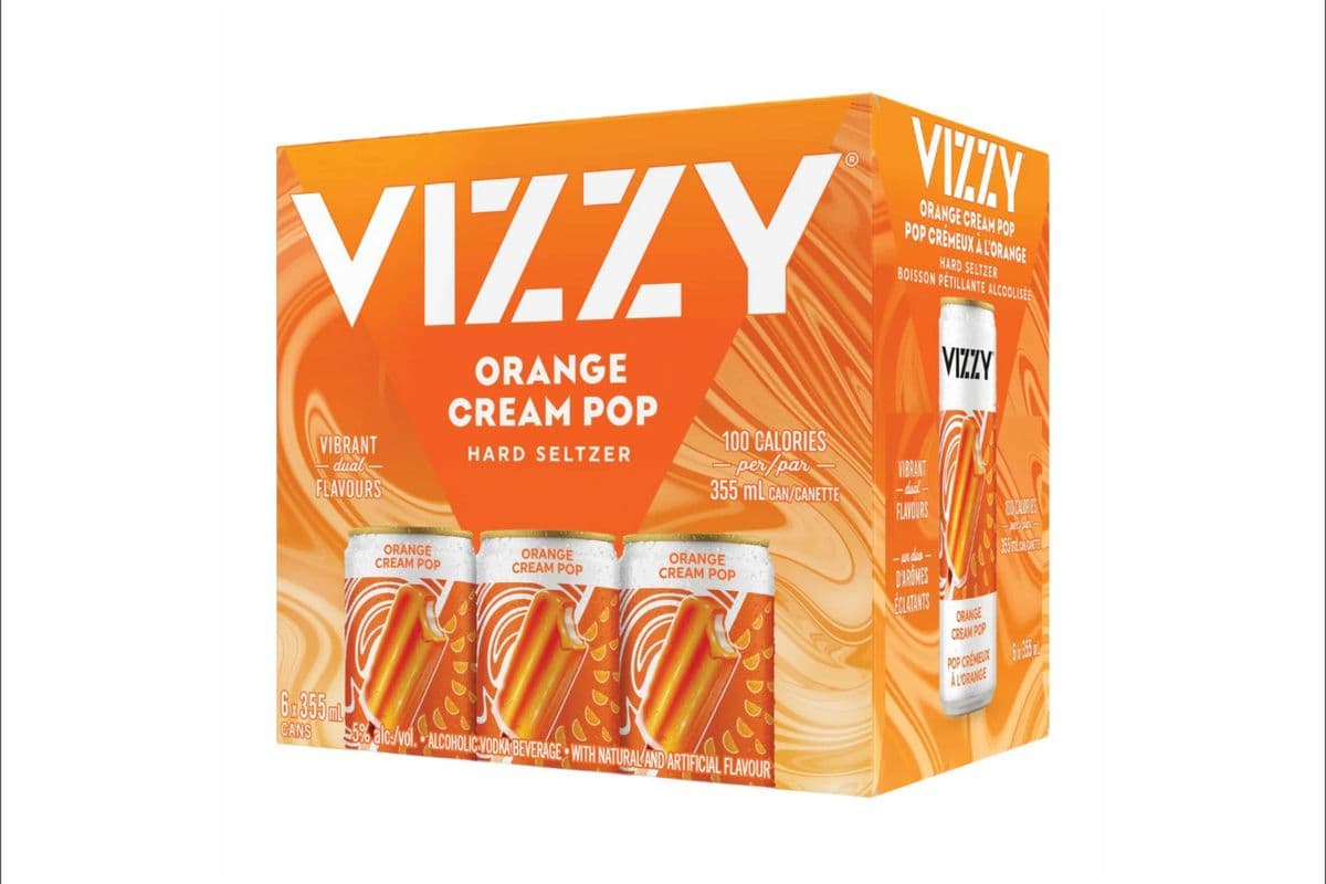 Vizzy Orange Cream Pop 6 Can (1 x 355ml)