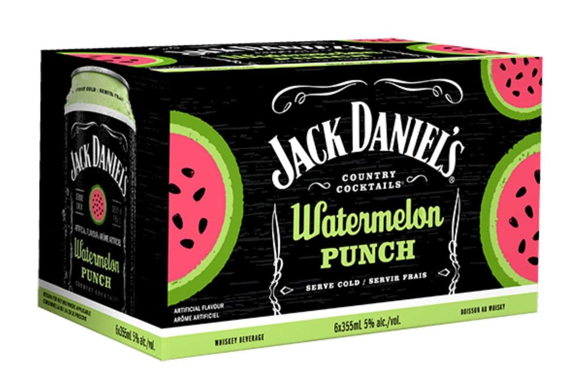 JACK DANIEL'S WATERMELON PUNCH (6 PACK) (6 x 355ML CAN)