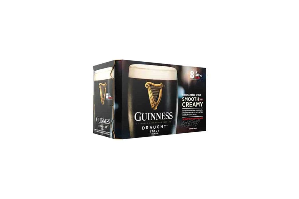Guinness Draught, Ireland (8 Cans) (8 x 440ML)