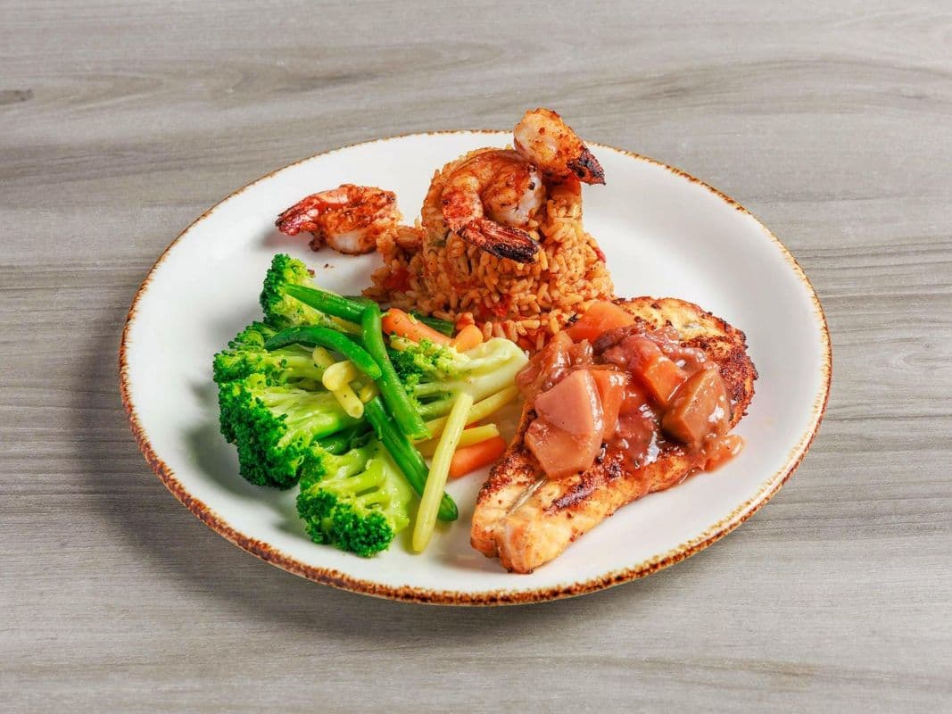 Atlantic Salmon and Shrimp