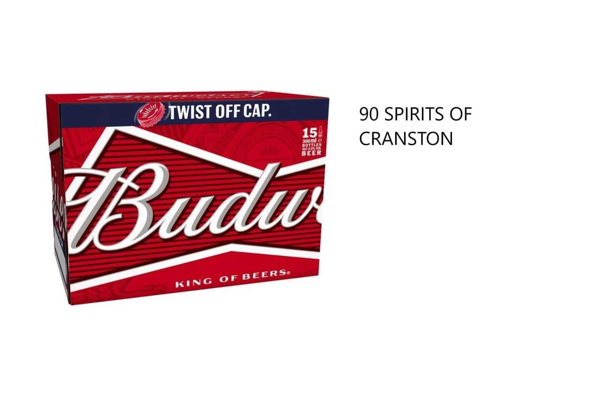 BUDWEISER 15 BOTTLES (1 x 15x341ML)