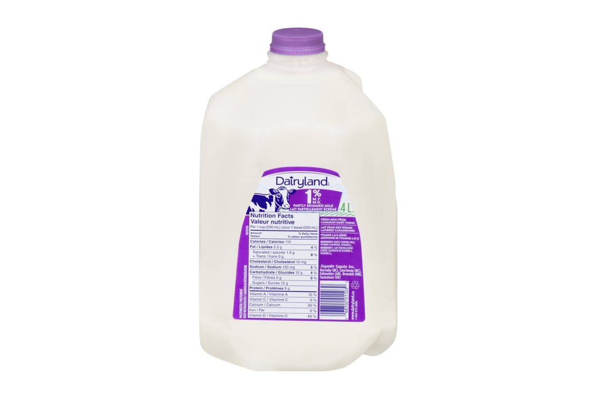Dairy Land 1% Milk 4L