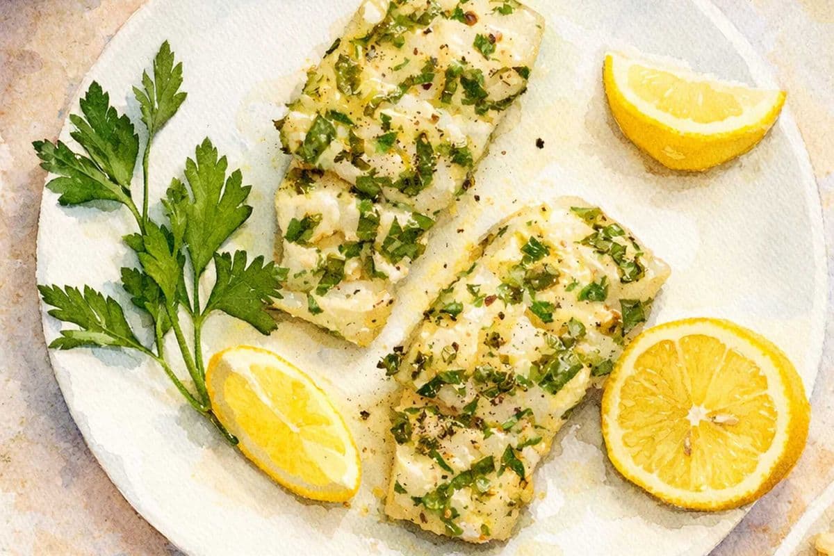 Baked Lemon Pepper Haddock