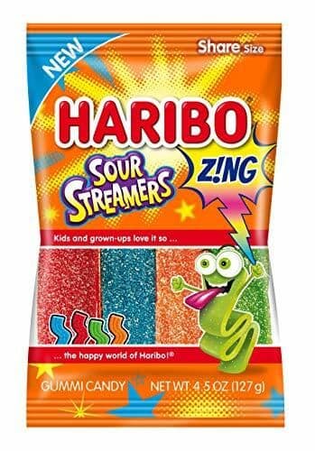 Haribo Friandise Streamers Surs 127g/ Haribo Sour Streamers 127g