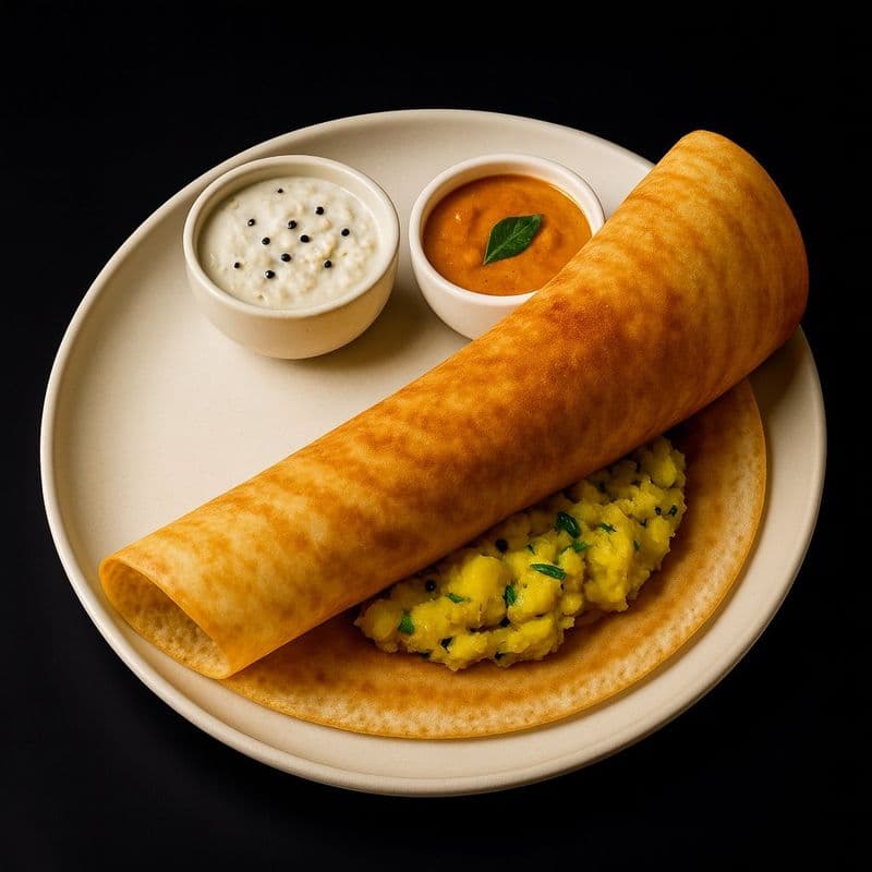 Kaaram Masala Dosa / Dosa Masala Épicé