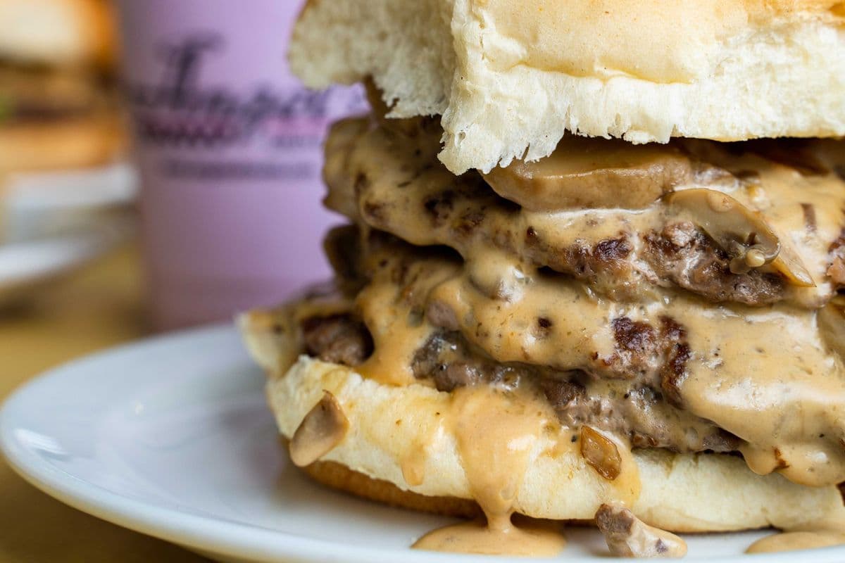 Triple Mushroom Burger Combo