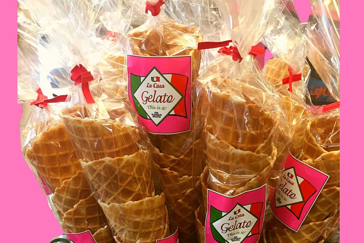 Four Pack Waffle Cone