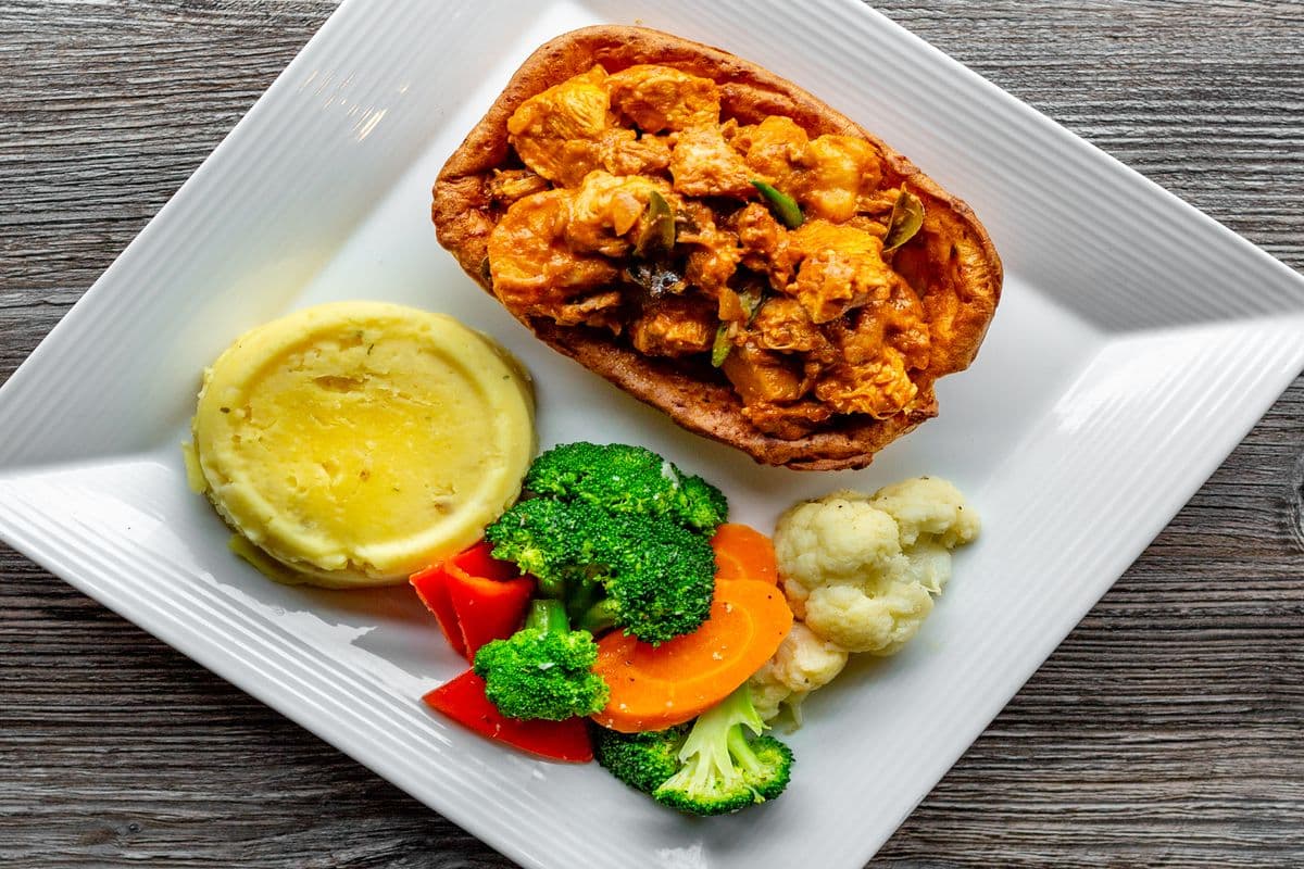 Stuffed Yorkshire with Piper's Curry