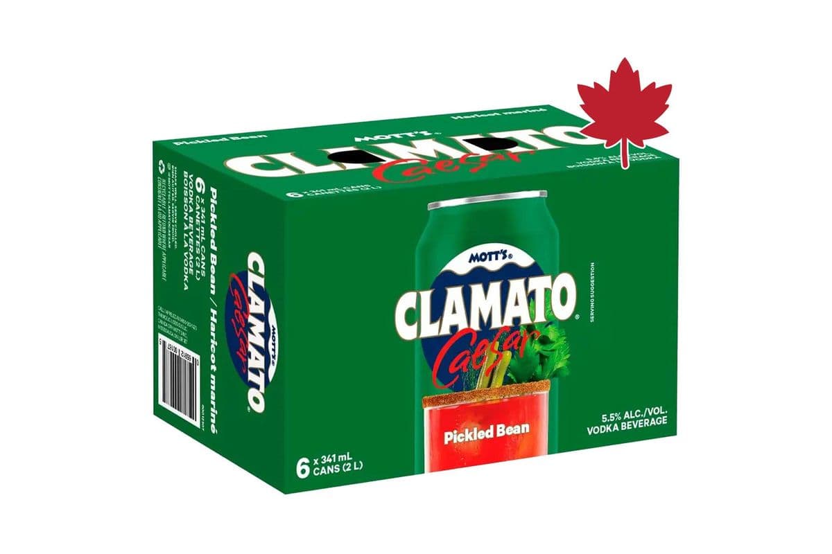 Mott’s Clamato Caesar Pickled Bean (6 x 341 ml)