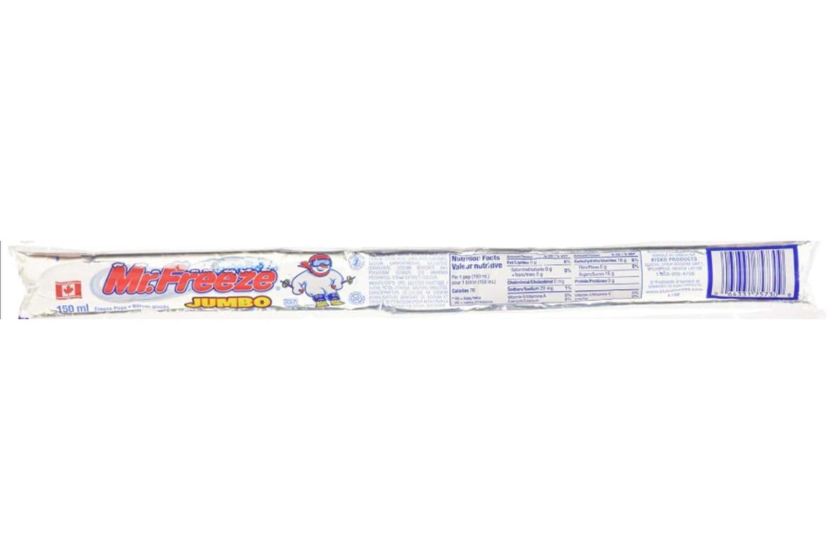 Mr. Freeze Jumbo Cream Soda Mousse Ice Pops, 150 ml (150 ml)
