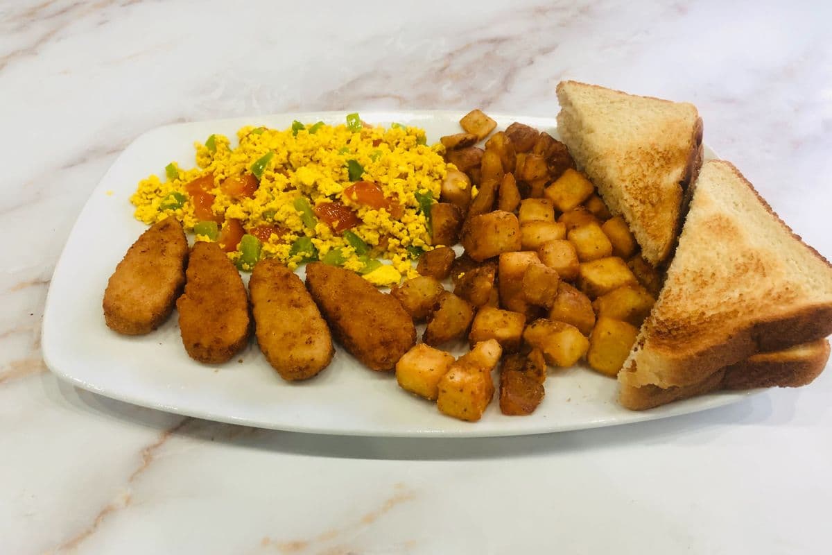 Vegan Chicken Strip Scrambled Tofu (4 pcs)