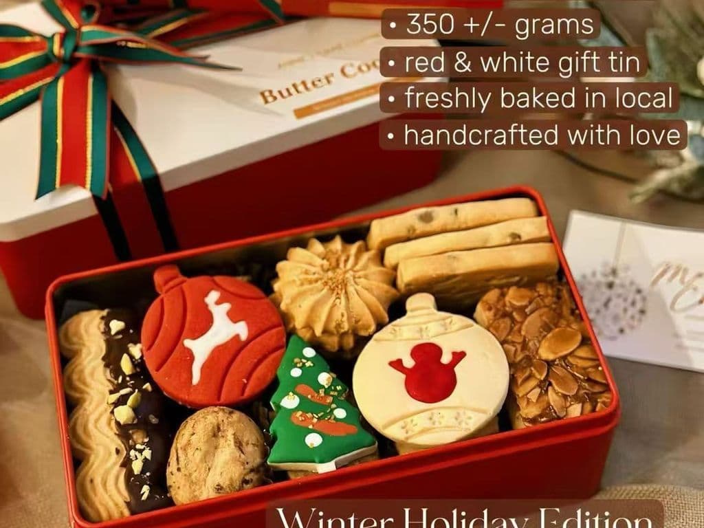 LOCALLY MADE CHRISTMAS BUTTER COOKIES BOX (35 PCS)