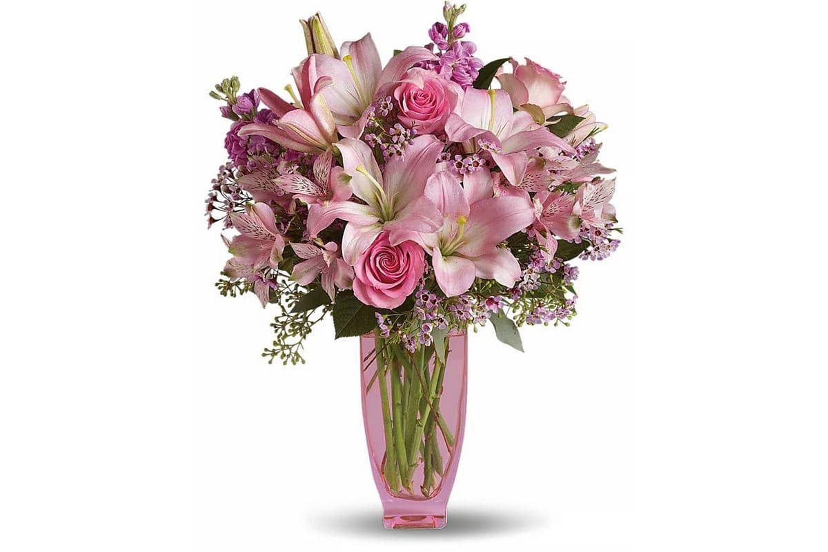 Teleflora's Pink Pink Bouquet With Pink Roses