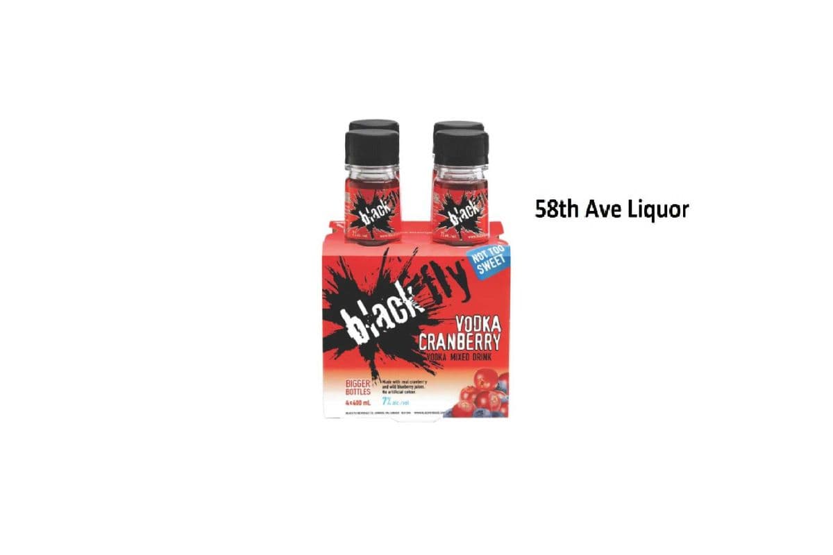 BLACK FLY VODKA CRANBERRY BOTTLES (1 x 4x400ML)