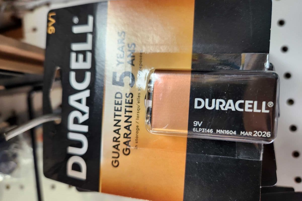 Duracell 9V pack of 1 - Duracell 9V paquet de 1