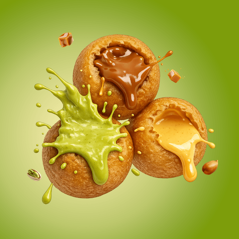 Boîte de 6 Puffs Farçis / Box of 6 Stuffed Puffs