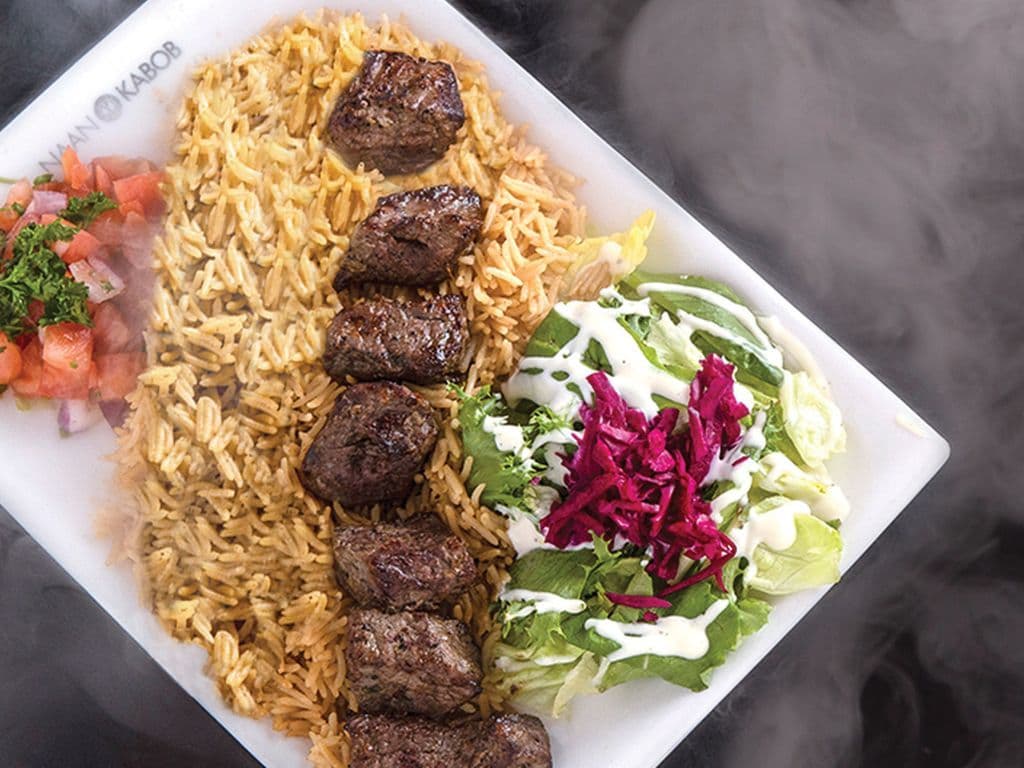 BEEF TIKKA KABOB PLATE