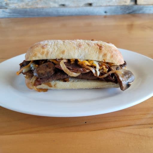 Philly Steak Sandwich and One Side