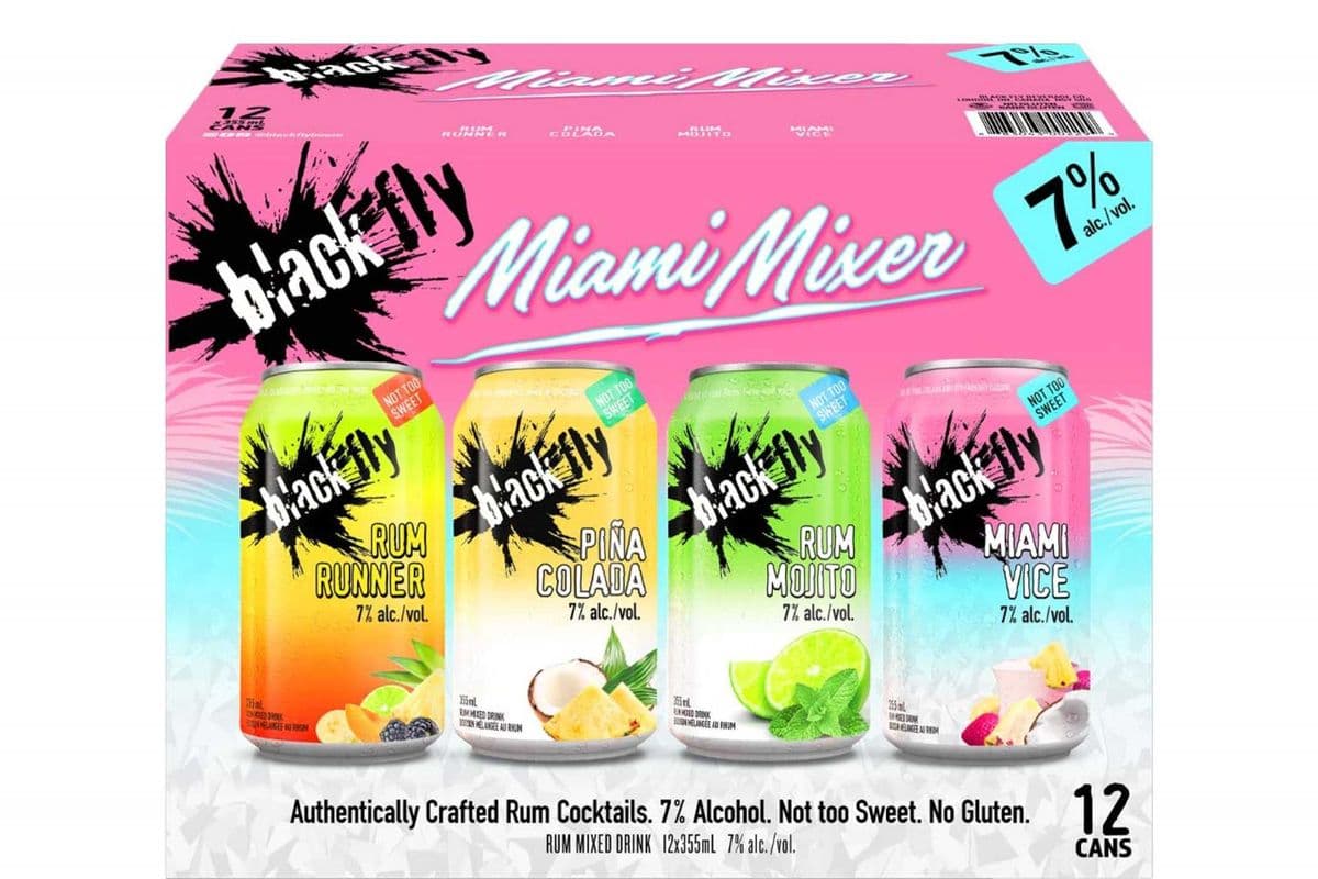 BLACK FLY TROPICAL RUM MIXER (12 PACK) (12 x 355ML)