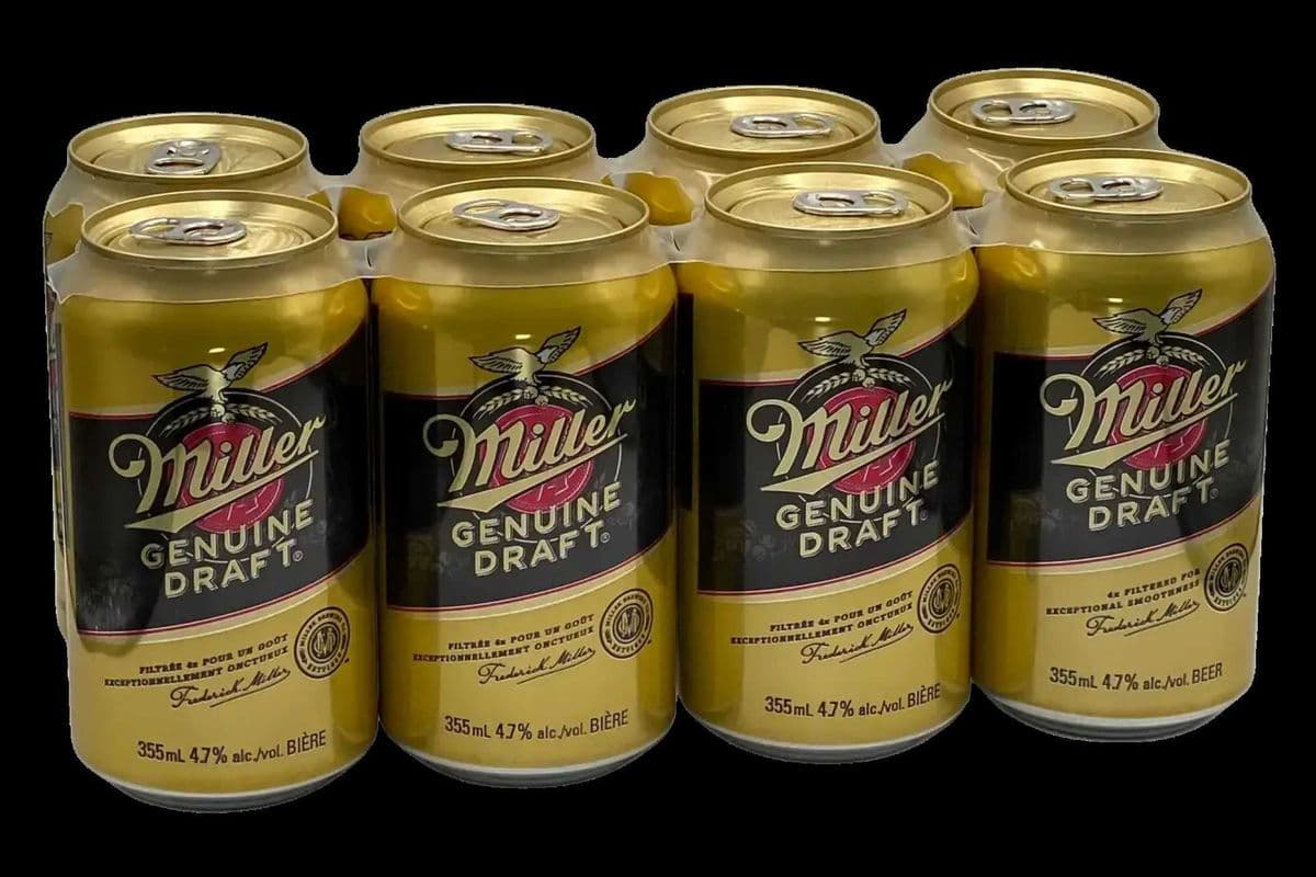 Miller Genuine Draft (8 Cans) (8 x 355ml)