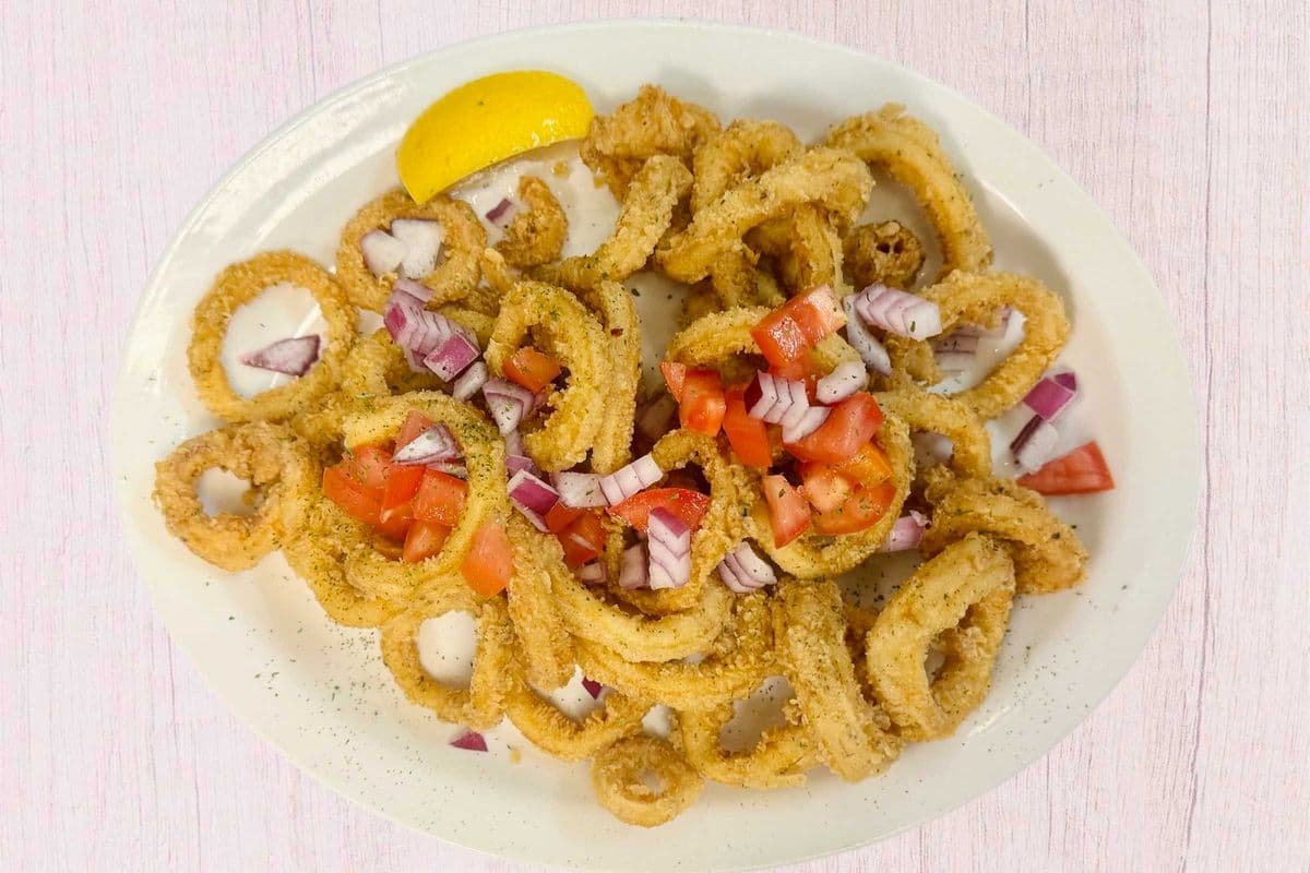 Calamari with Tzatziki