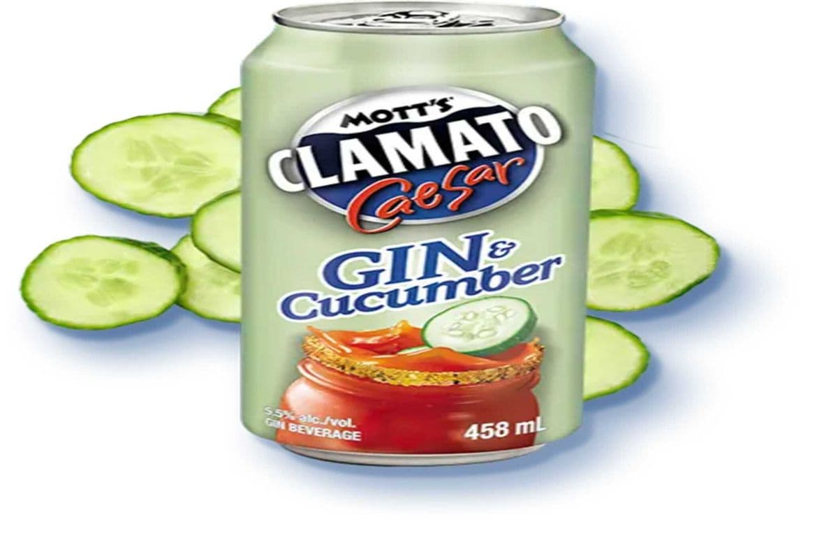 MOTT'S CLAMATO CAESAR GIN CUCUMBER (1 x 458 ML)