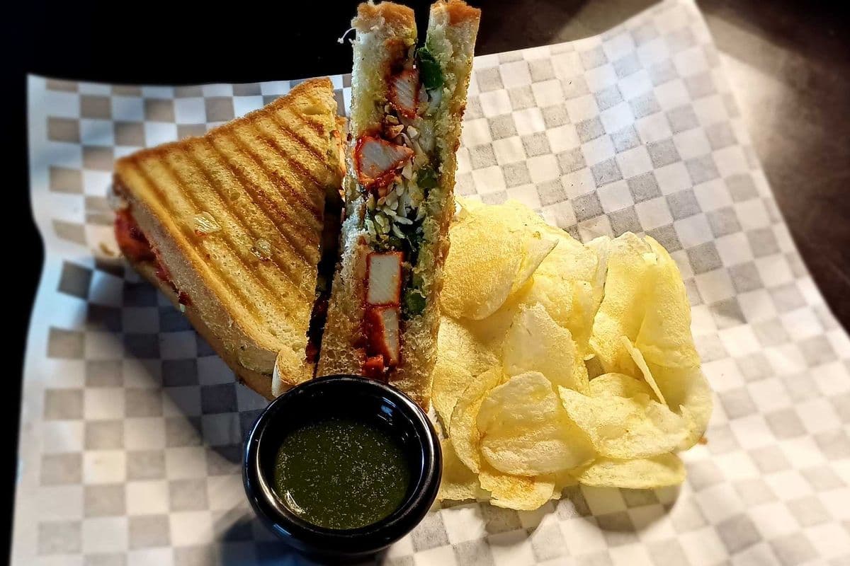 Tandoori Paneer Tikka Sandwich