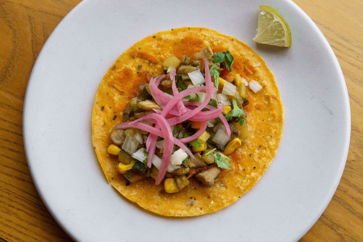 Mushroom & Zucchini Taco